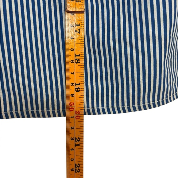 Hemant & Nandita Lightweight Oversized Stripped Cotton Marne Buttondown Shirt XS - Picture 10 of 11